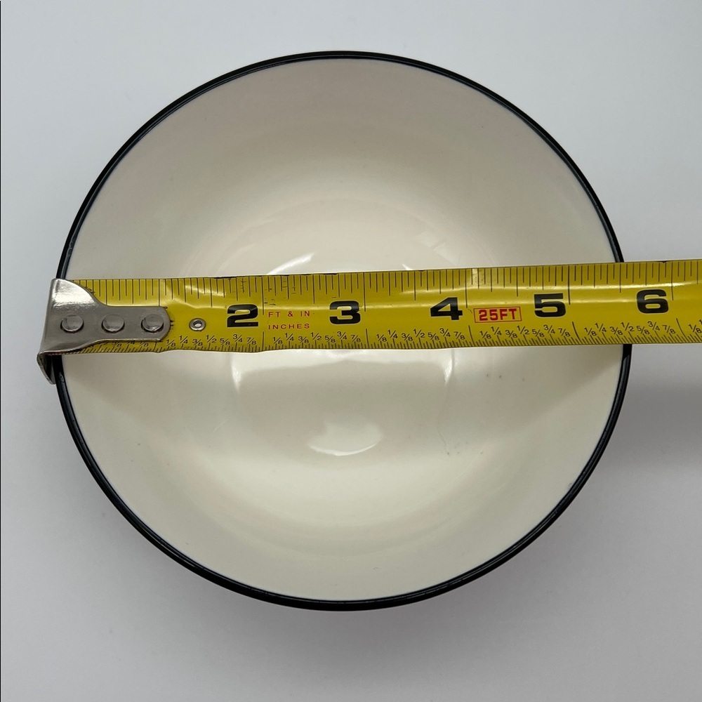 Christmas Holiday "Peace" Bowls 5.5" Diameter Black & White Checked (Set of 4) - Picture 11 of 12